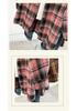 2025 Autumn Plus Size Retro Plaid Long Sleeve Loose Shirt Cardigan
