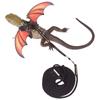 Leather Harness Leash Wing Design Adjustable Outing Walking Leash For Bearded Dragon Lizard Reptiles