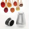 1 Salt/Pepper Shaker 4 Oz Glass Bottom Salt Stainless Steel Lid Kitchen Gadgets Cooking Table Camping BBQ Refillable Design Gift