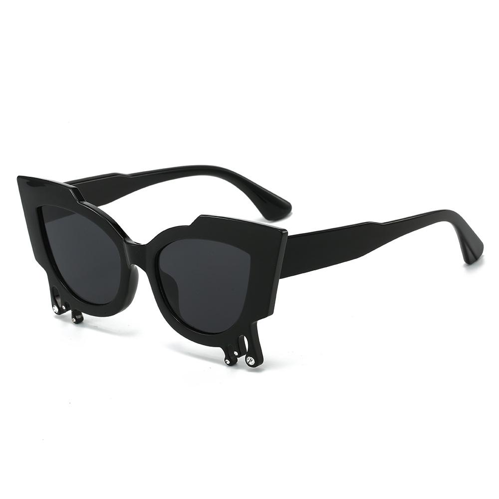2024 New Shades Sunglasses Hot Selling Fashion High Quality Vintage Personalized Cat Eye Sunglasses Women