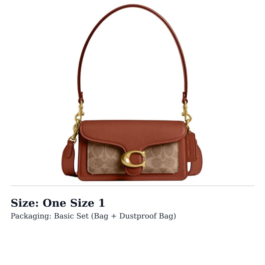 COACH Tabby Cow Leather Shoulder Bag