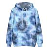 Tie Dye Hoodie Women Unisex Trippy Psychedelic Swirl Pattern Pullover Soft Streetwear Hooded Sweatshirt with Pocket for Festival