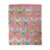 French Bulldog Dog Cute Ultra-Soft Flannel Printed Blanket Velvet Plush Throw Blanket Nap Cover High Quality Home Use Sofa Decor