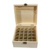 12/25 Compartments Wood Colour Essential Oil Box Fashion Pine Wood Storage Case Essential Oil Display Wooden Case Storage Boxes