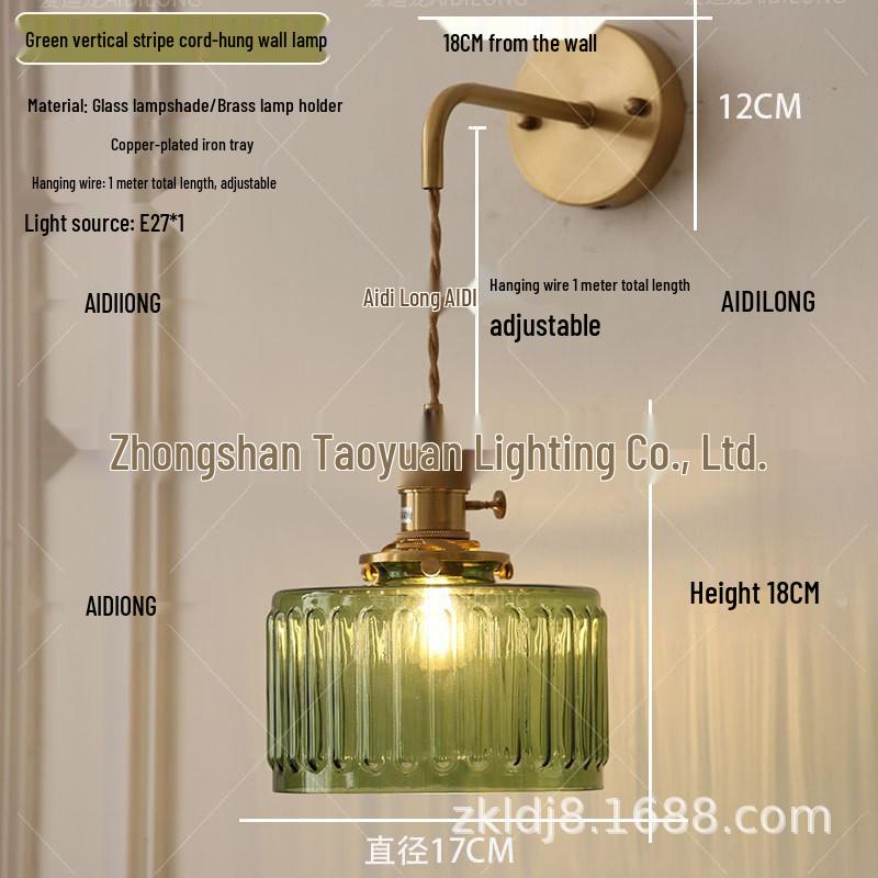 Modern Minimalist Retro Brass & Glass Nordic Pendant Lamp for Homestays and Restaurants