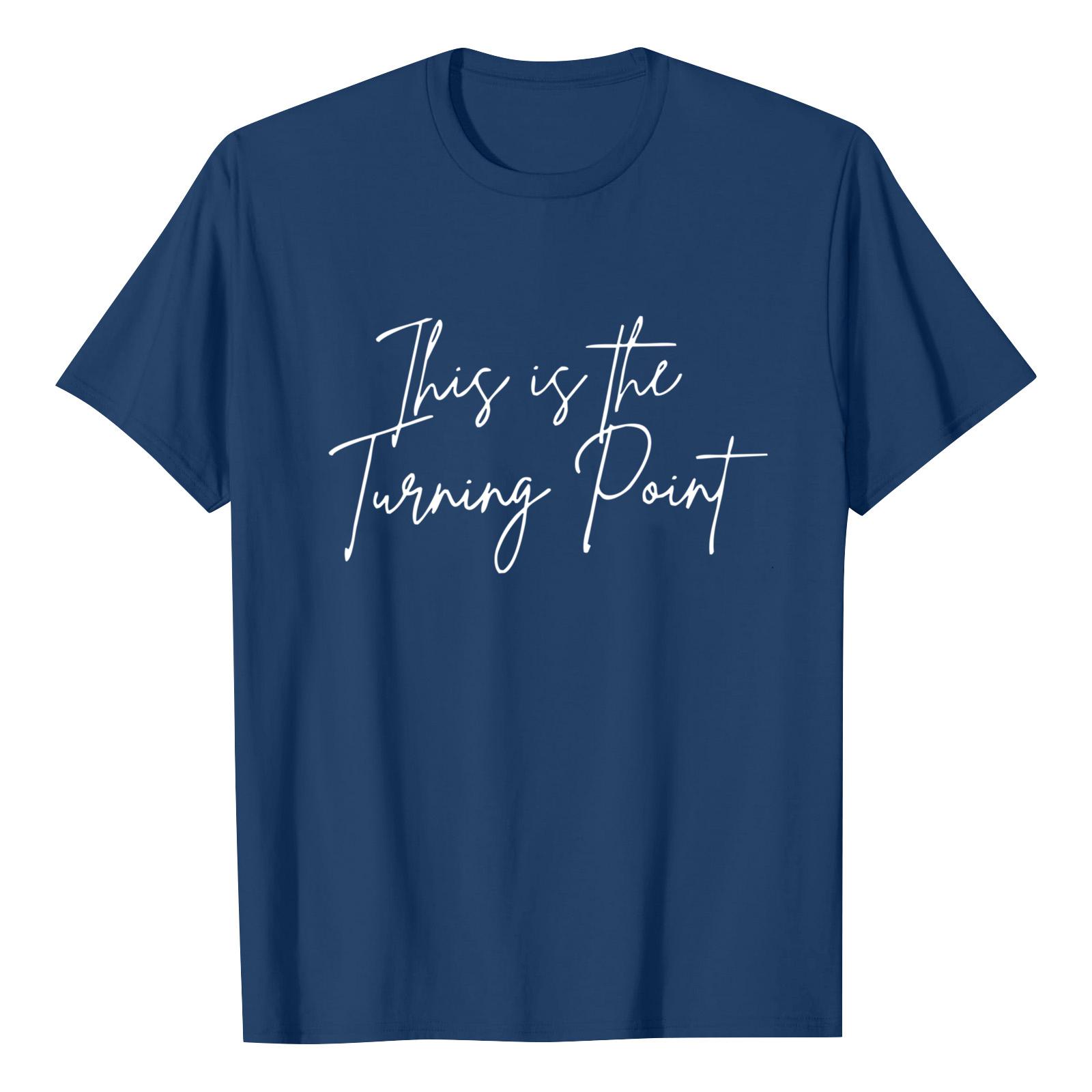 

Модные топы с круглым вырезом, рукавами реглан и коротким рукавом, рабочая одежда с принтом, женские летние топы S тёмно-синий