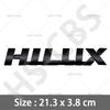 3D Grote Maat 21,3X3,8CM Metalen Hilux Embleem Badge WQPKHD5 Auto Stickers Achterklep Logo Auto Achterklep Decal Spatbord Deur Decoratieve Sticker