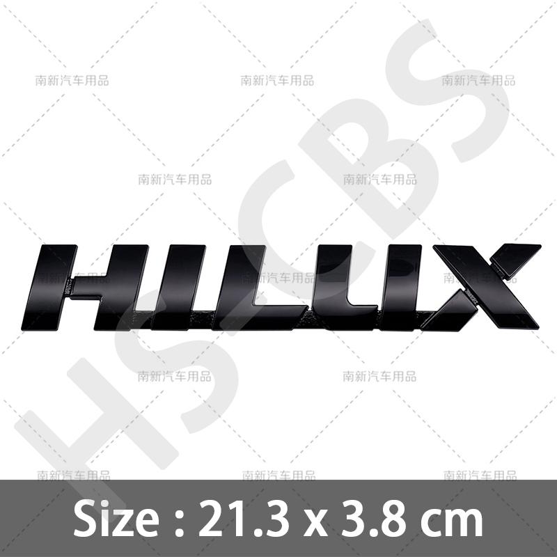 3D Grote Maat 21,3X3,8CM Metalen Hilux Embleem Badge WQPKHD5 Auto Stickers Achterklep Logo Auto Achterklep Decal Spatbord Deur Decoratieve Sticker
