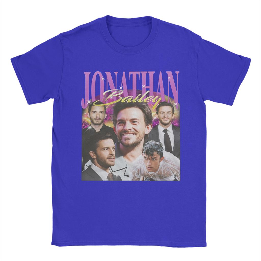 Unisex s Jonathan Bailey Actor T Shirt Cotton Clothing Awesome Short Sleeve Round Collar Tees Plus Size TShirt