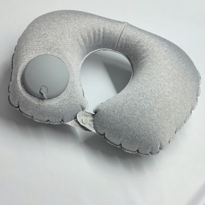 Miflame Press-to-Inflate Portable Travel U-Pillow