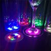 350PCS Luminous Coaster LED Bar Drinks Cup Pad Wine Liquor Bottles Coaster Atmosphere Light Cup Sticker Light-emitting Props