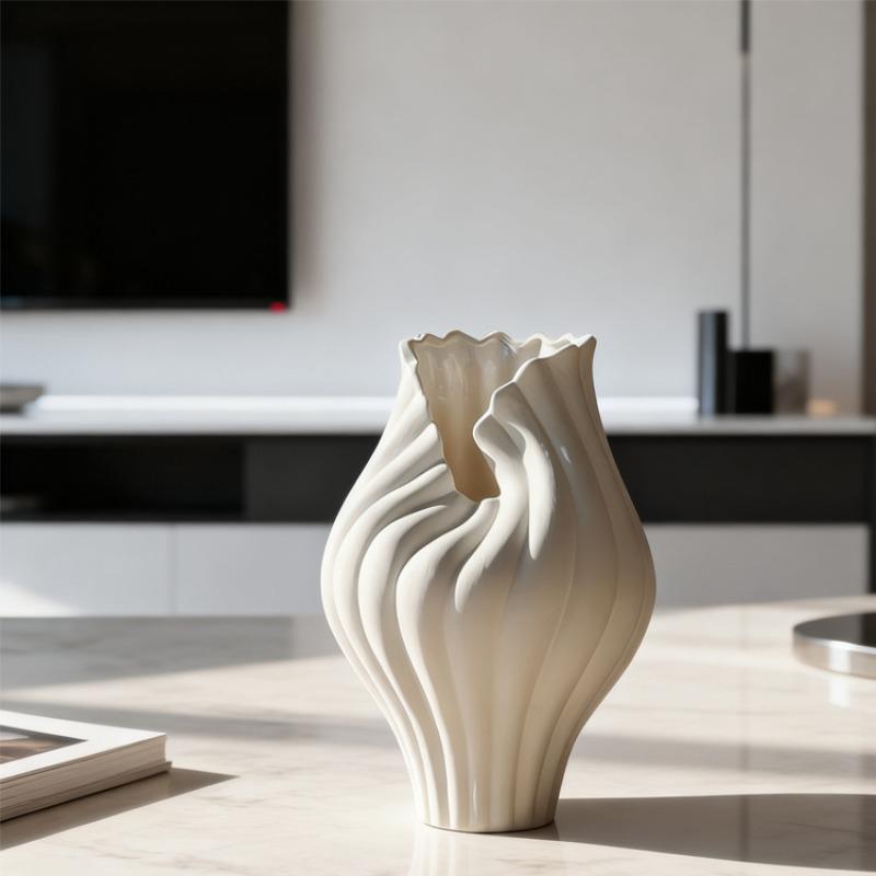 Handmade Vase Desktop Decoration Vases Living Room Storage Flower Bottle Entrance Hall Desktop Modern Art Flower Container