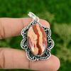 Daughters Day Deal 925 Silver Red Snakeskin Jasper Gemstone Wife Pendant Jewelry