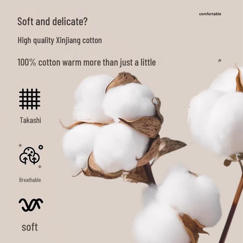 Langsasha Women's Mid-Neck Cotton Thermal Underwear Set