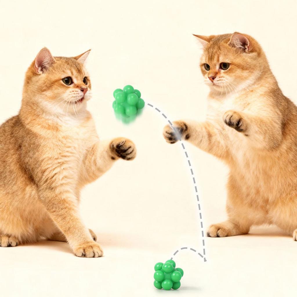 High Elasticity Irregular Bites  Resistant Elastic Ball Cats Toy