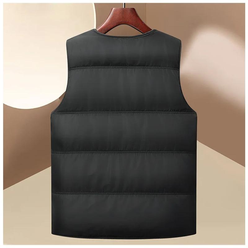 Autumn and Winter New Men's Thick Velvet Vest, Sleeveless Vest,Comfortable and High-quality Warm Casual Jacket,Men's Jacket