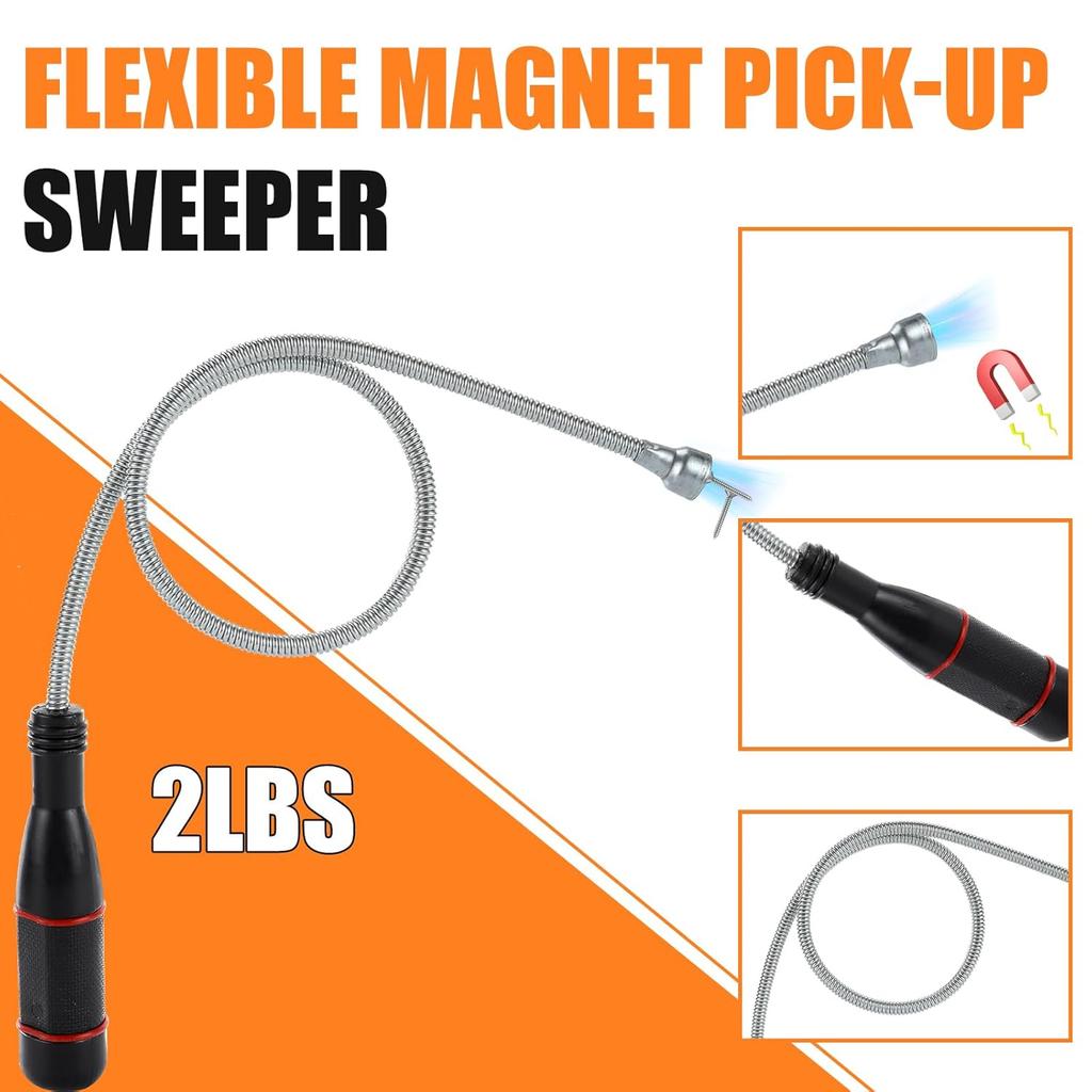 Telescoping Magnetic Pickup Tool Telescopic Strong Magnet Sticks Non-Slip Long Extendable Magnet Pickup Tools Nail Picker Upper