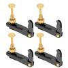 4Pcs Violin Fine Tuners 3 4‑4 4 Cello String Tool Replacement Instrument AccessoriesBlack