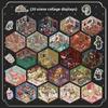 Horror Theme Cabin Scene Stickers PET Pocket Toy Game Book Visual Stacking Sticker  Creative Play