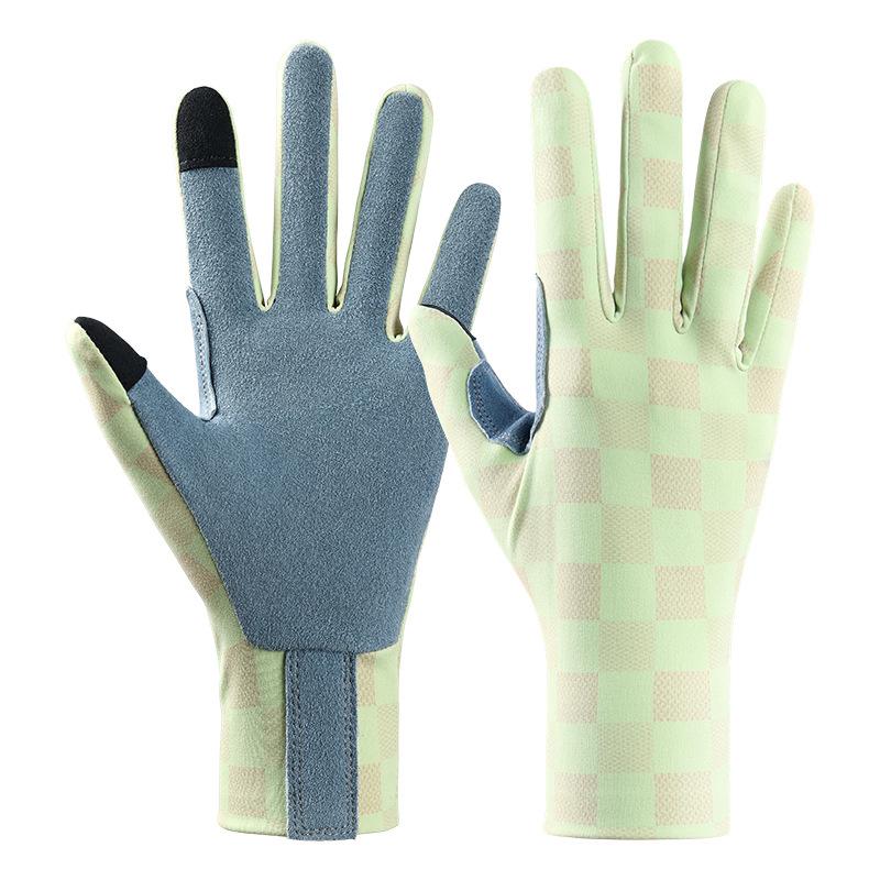 

Перчатки для гольфа для женских ладоней из оленьей кожи, противоскользящие, устойчивые к трению, легкие и дышащие, для весны и лета, перчатки для защиты от солнца, одна пара L