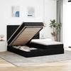 VidaXL Ottoman Bed Frame with Mattress Black 180x200cm Velvet, Bed Frame, Upholstered Bed Frame, Ottoman Bed Frame 3314659