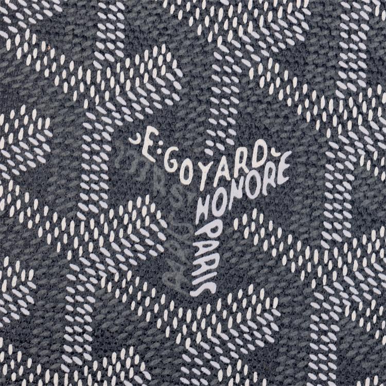 Goyard Grenelle Monogrammed Flap Pocket Canvas And Calfskin Card Holder Passport Holder Unisex Accessories Gray GRENELPMLTY-51CL51X