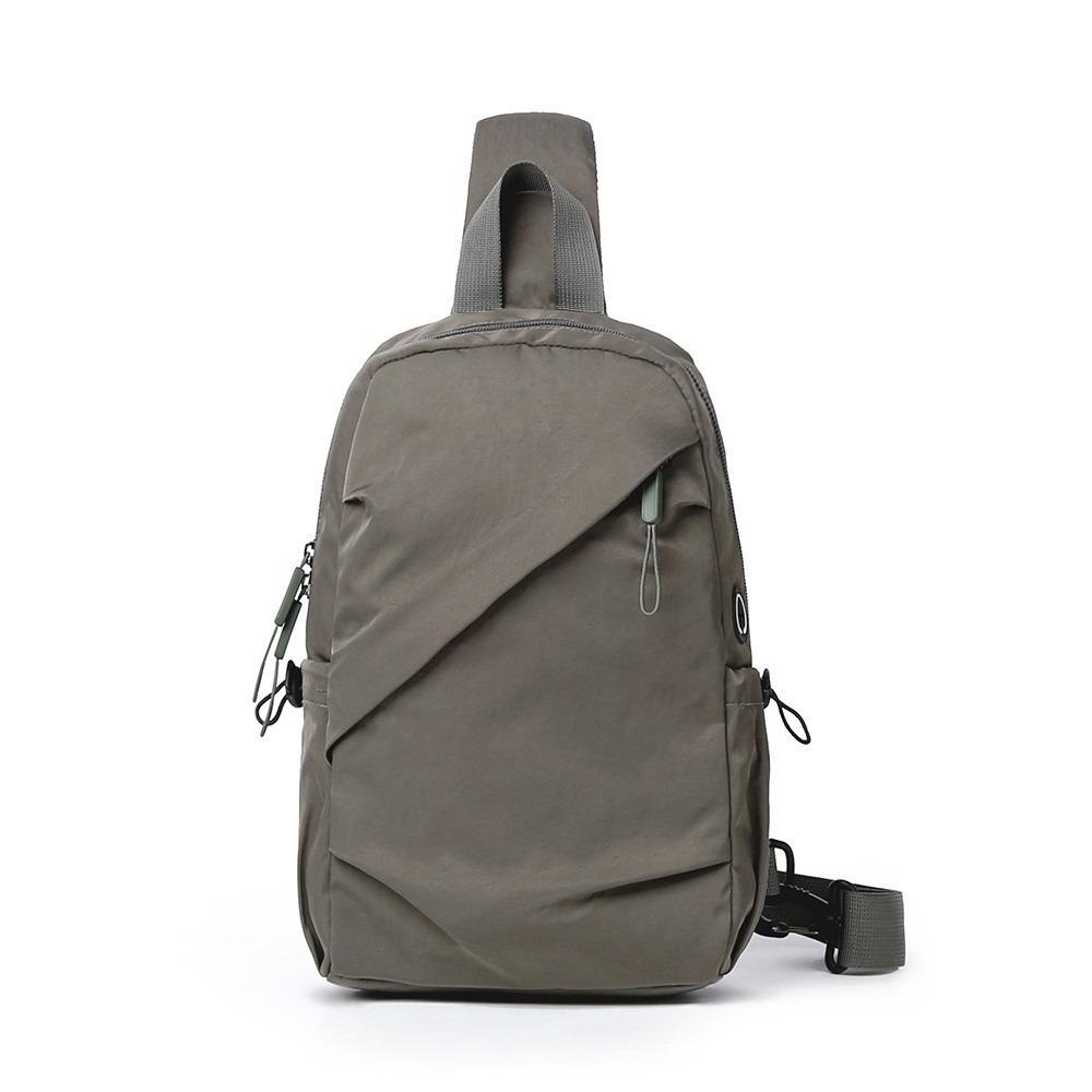 Cloth Phone Bag Solid Color Shoulder Bag Fashion Men Chest Bag Female