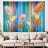 Vintage Wooden Board, Printed Tapestry, Wall Hanging, Hippie Background Wall, Art Decoration, Home, Living Room and Bedroom