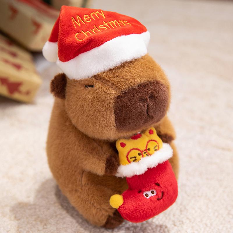 Adorable Graduate Capybara Plush Toy with Cap