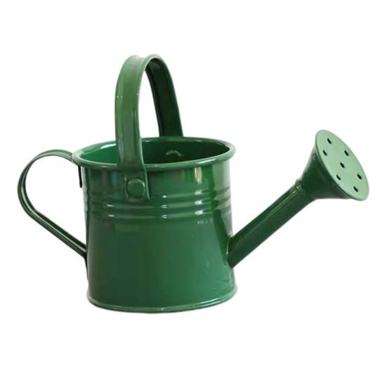 Kettle Ornament Drop-resistant Opening Design Creative Decorative Galvanized Iron Flower Planting Pot Watering Can Home Garden ADM