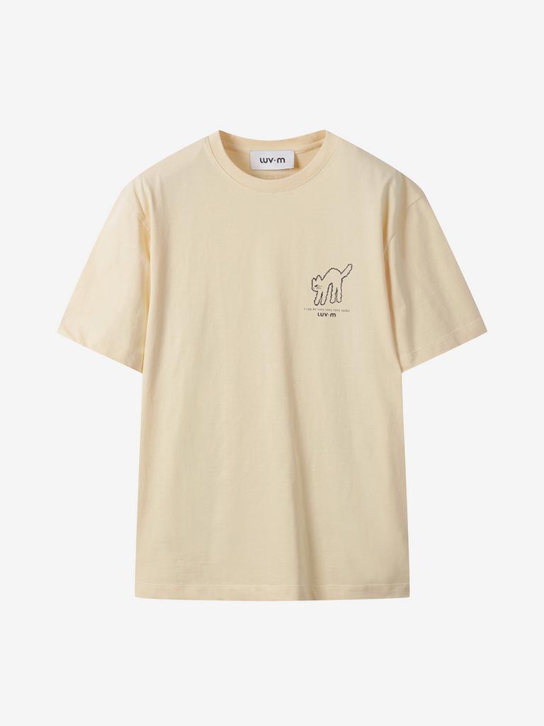 LUVM Unisex Basic Mitchi T-Shirt_Yellow