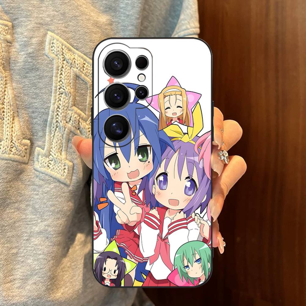 K-Konata Izumi Lucky S-Star Phone Case For Samsung S 24 Fe 25 Ultra Plus 20 Lite 21 30 22 23 24 22 Ultra 5G Fundas