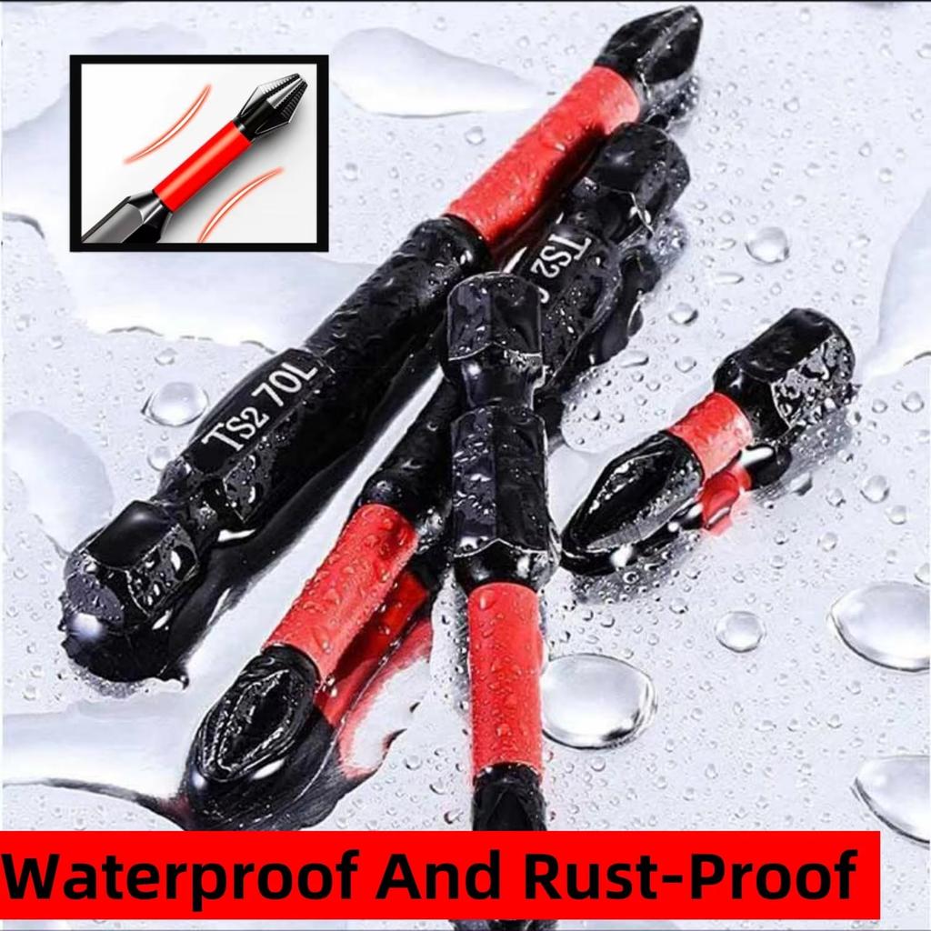 Magnetic Impact Screwdriver Bit Set 3/6/12Pcs High Torque S2 Steel 1/4" Phillips PH2 for Electric and Manual Drills