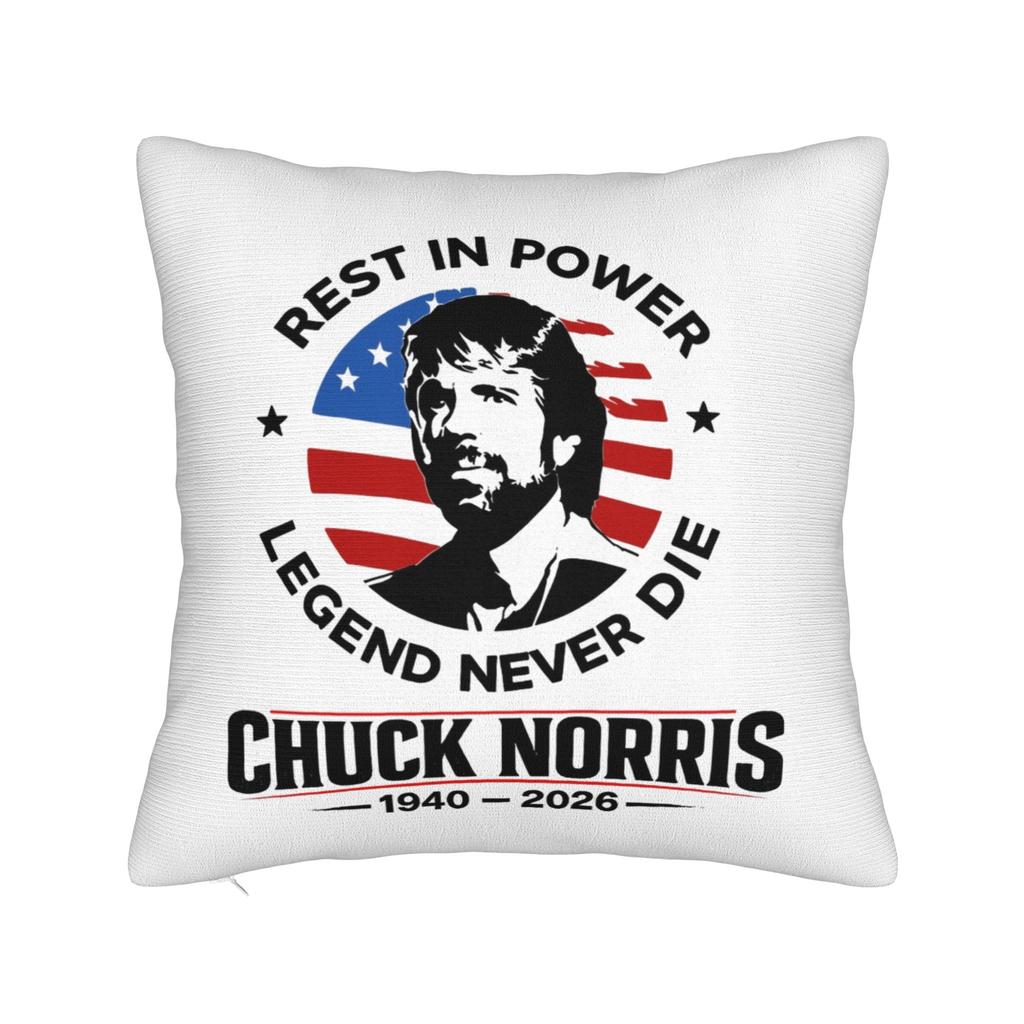 Approved Chuck Norris Square Pillow Cases Cushion Cover Customized Zipper Decor Pillowcase for Living Room xcm