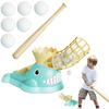 With Ball Baseball Pitching Machine Cartoon Whale Baseball Launcher  Training Equipment