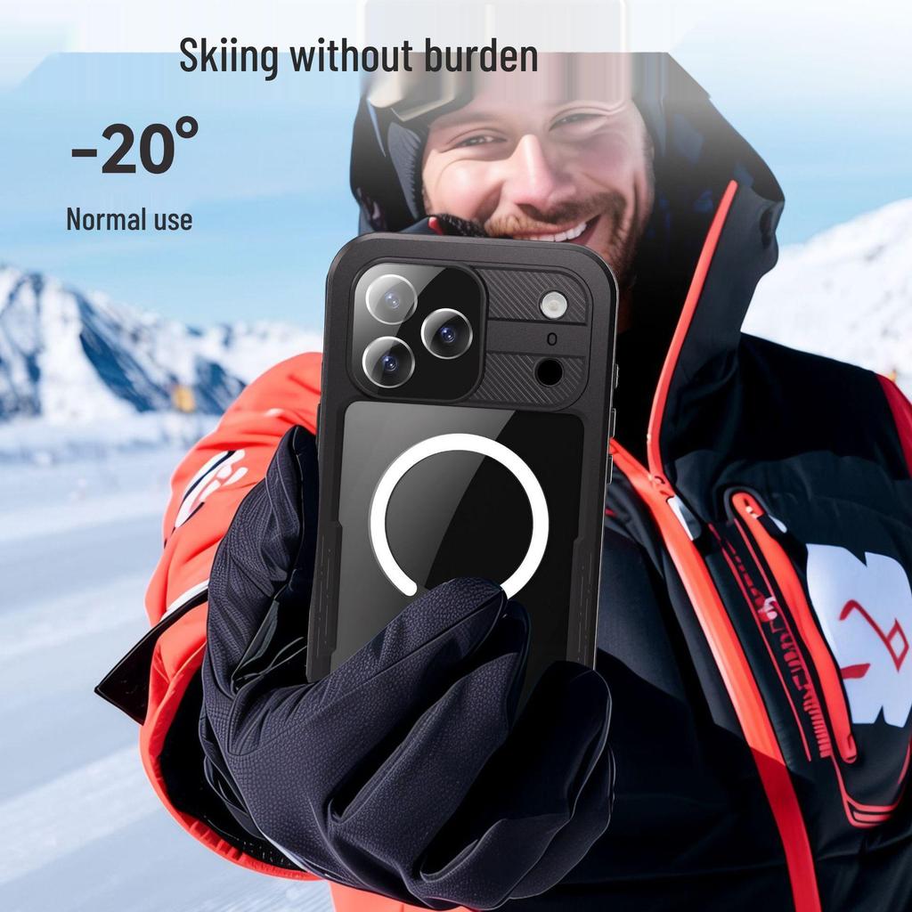 iPhone 17 Pro Waterproof Diving Case for Outdoor Use