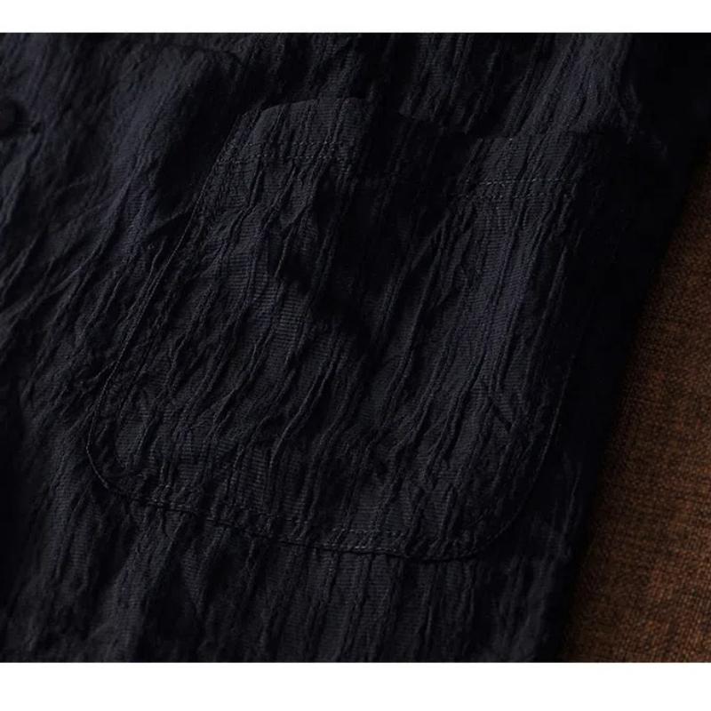 Frühling und Sommer Herrenanzüge&blazer Pendlerblazer Blazer für Herren Slim Fit Freizeitjacke Plissierte Knopfjacke