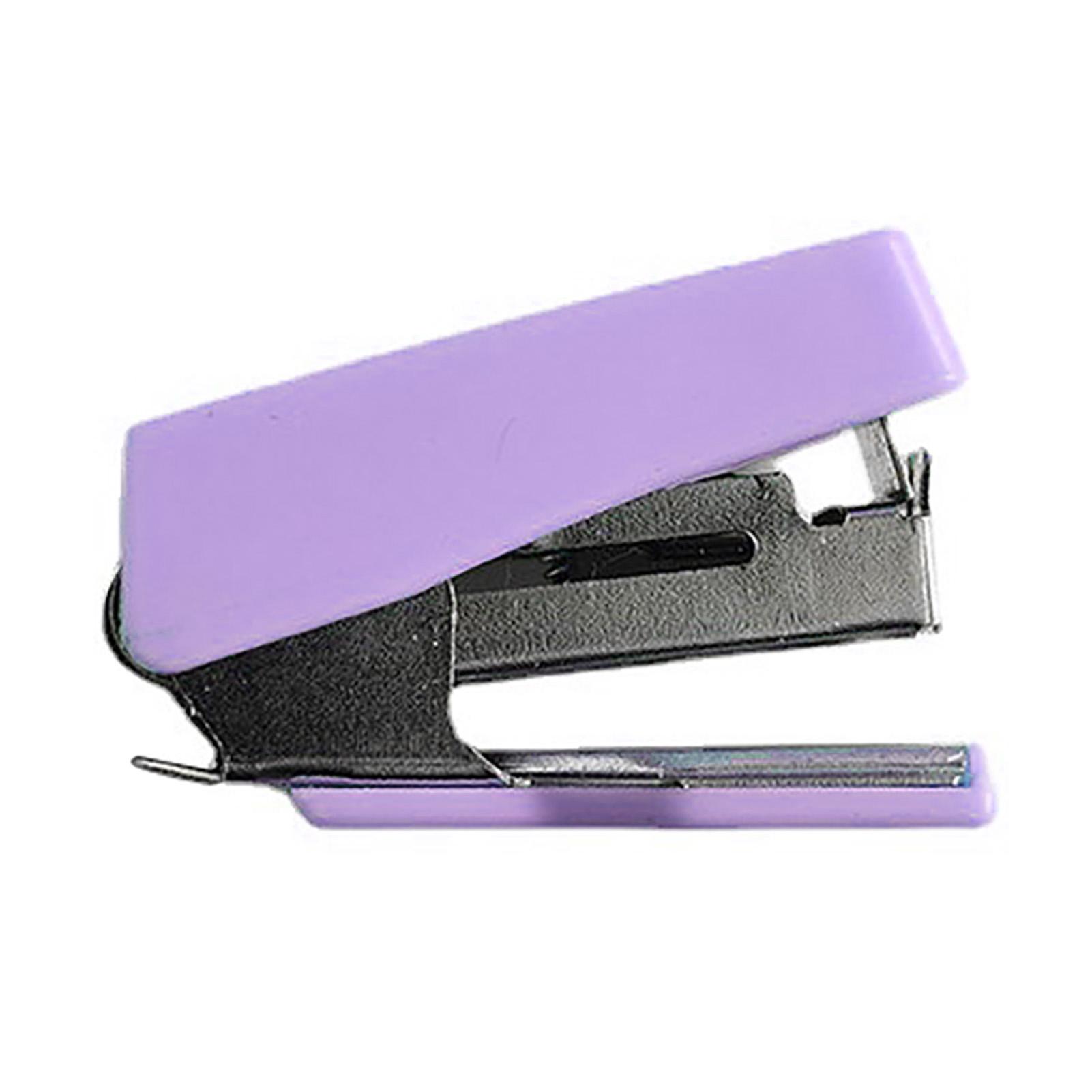 

Мини-степлер Портативный Креативный Офисный Настольный Набор степлеров со скобами для Офиса Школы Фиолетовый фиолетовый