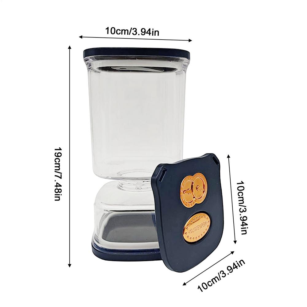 Pickle Jar Airtight Multifunction Food Container With Strainer Juice Separator Food Saver Jar For Fruits Vegetables Dill чёрный