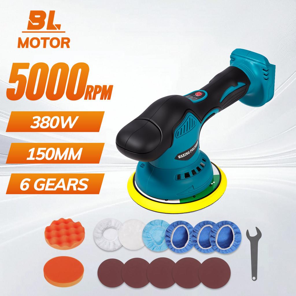 Беспроводная портативная полировальная машина для автомобиля, 5500 об/мин, с цифровым дисплеем, электрическая полировальная машина