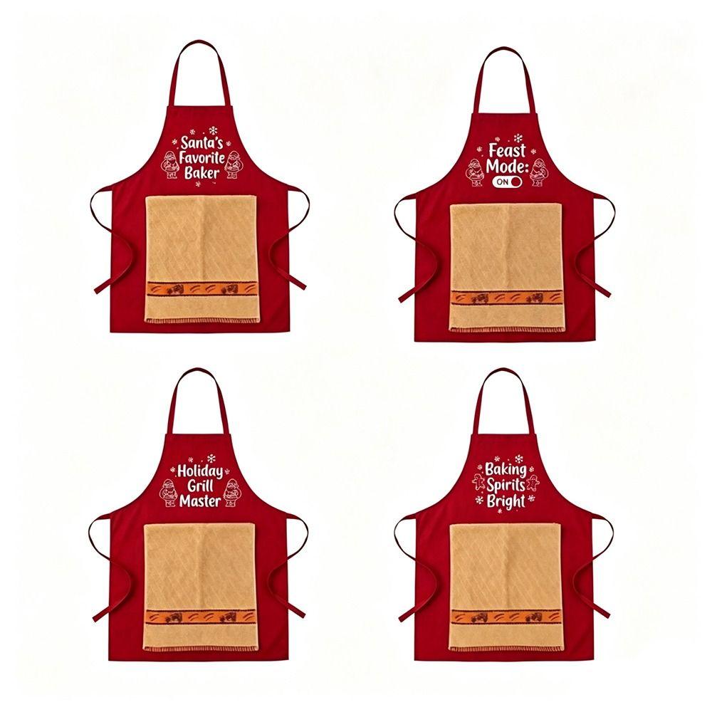 Front Towel Pocket Chef Apron Adjustable Neck Strap Gag Apron New Funny Apron  Grilling