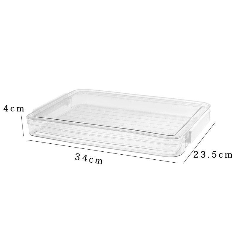Clear PET Desktop Organizer Box, Thick A4 File Holder, Waterproof & Stackable Office Document Storage
