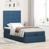 Maison Exclusive - Cadre de lit ottoman avec matelas bleu 90x190 cm tissu