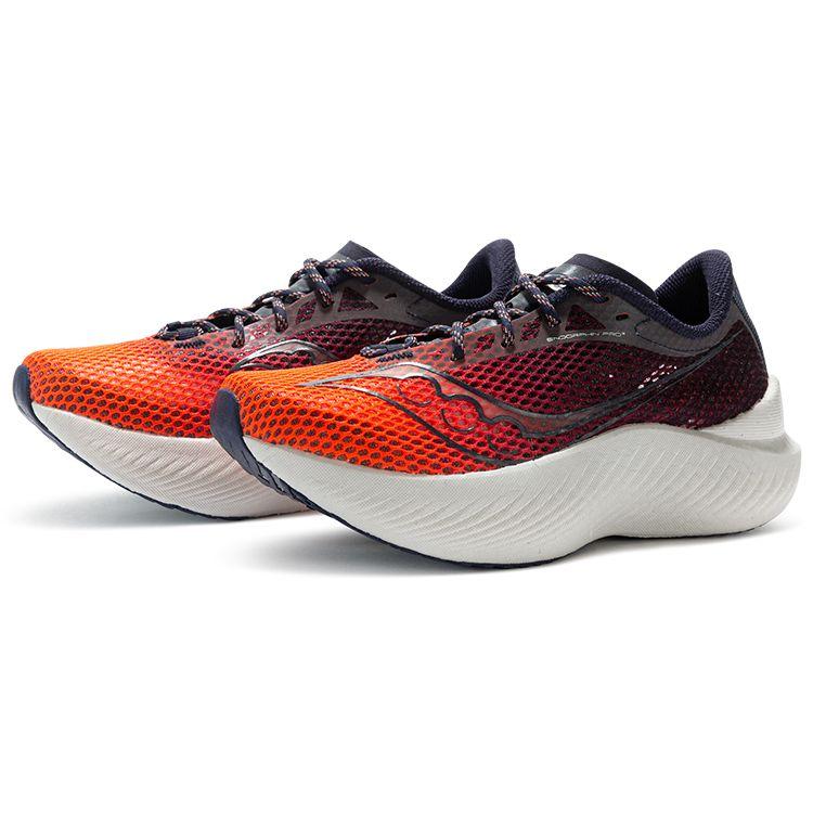 SAUCONY Endorphin Pro 3 Racing Cushioning Slip-Resistant Lightweight Low-Top Running Shoes Women Running Shoes Deep-Blue Orange S10755-65