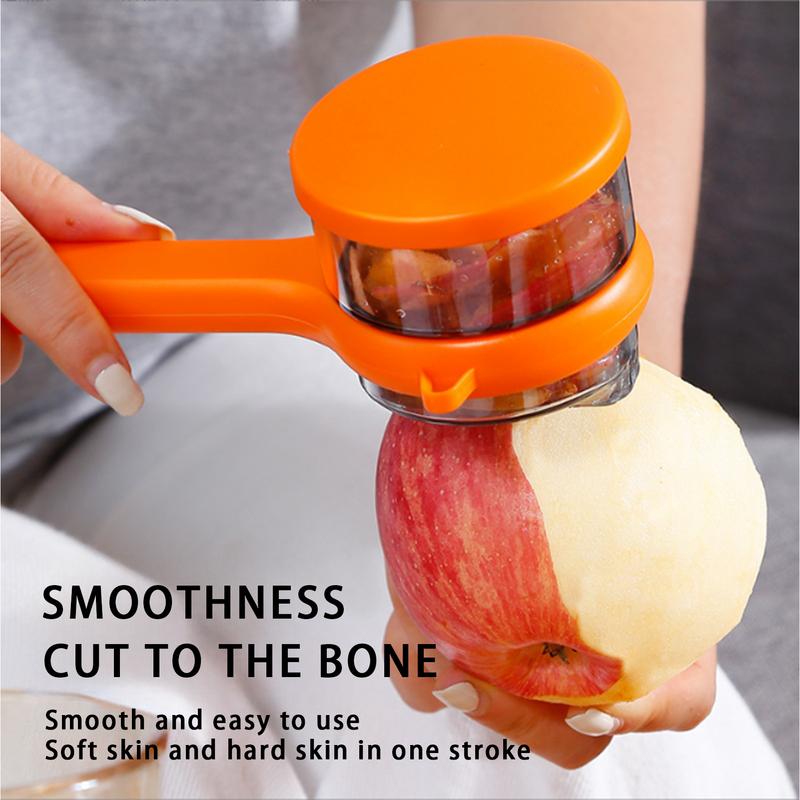 Fruit Peeler with Container Double-Sided Stainless Steel Cutter Potato Peelers Kitchen Gadget Peeling Tool for Carrots Potatoes