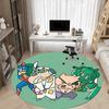 1PC Crayon Shin-chan Office Round Area Rug, Indoor Mat Suitable For Office, Under Office Chairs Bedroom Living Room Home Decor DT1212020