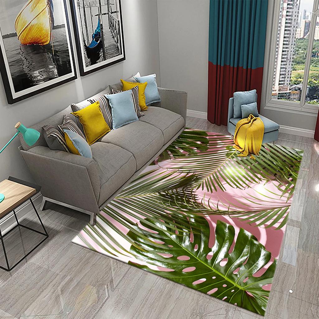 Tapete de Flores Amarelas Lindo Tapete Floral em Flor Tapetes de Área Retangulares para Mulheres Tapete de Yoga para Adultos Sala de Estar Tapete de Chão Decorativo