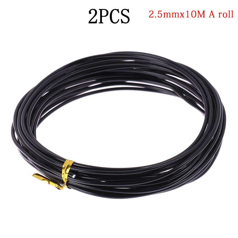 5M/10M Bonsai Wire Plant Support Bend Fixing Anodized Aluminum Bonsai Make Plant Shapes Garden Accessories 1/1.5/2/2.5/3/3.5Mm