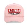 Science Doesnt Care What You Believe Printing Baseball Cap Casual Summer Trucker Hats Harajuku Snapback Hat Gorras