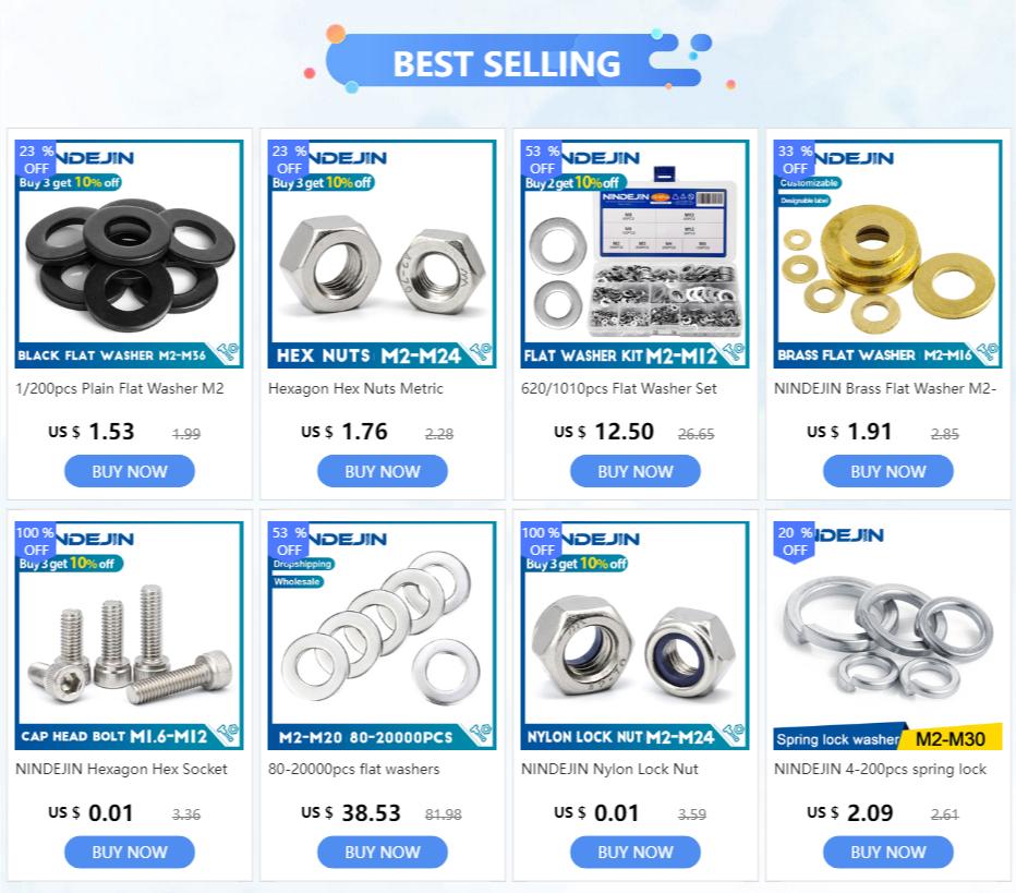 1-100pcs Flat Washer M2 M2.5 M3 M4 M5 M6 M8 M10 M12 M14 M16 M18 M20 M22 M27 Stainless Steel Washers Plain Washer Gaskets DIN125